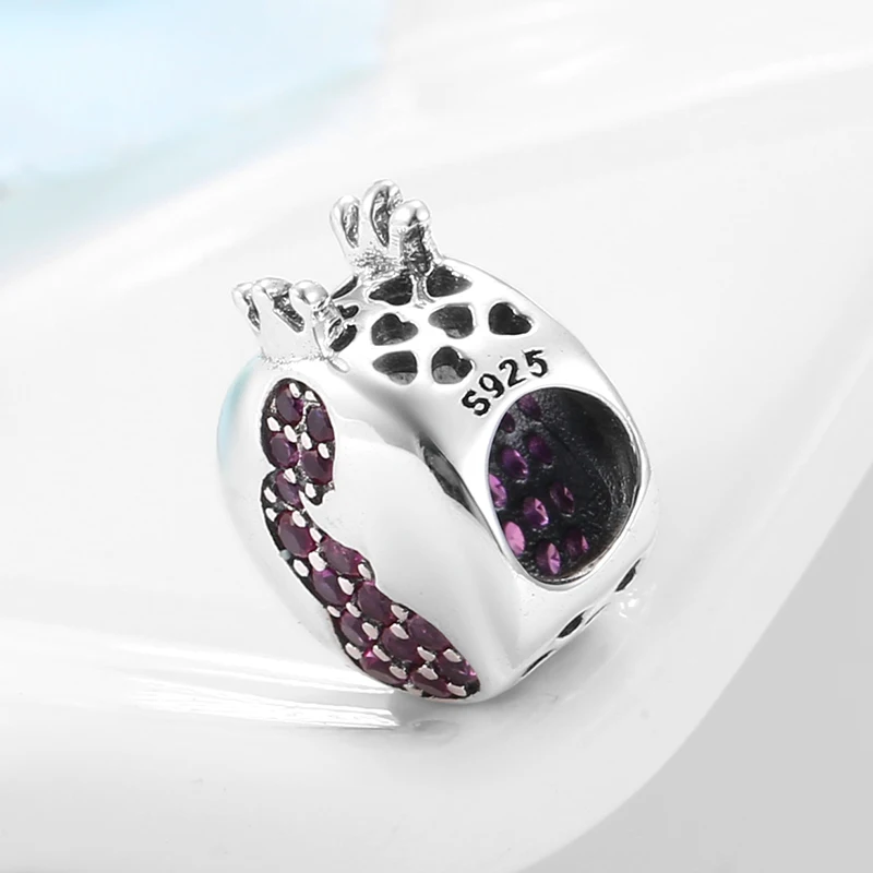 Высокое качество круглые шармы DIY серебряные бусины 925 пробы Fit Pandora серебряный браслет браслеты ювелирные изделия