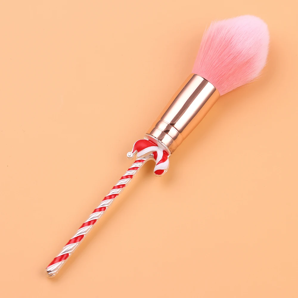 НОВАЯ РОЖДЕСТВЕНСКАЯ Кисть для макияжа Candy, милый мини-набор для макияжа с изображением оленя и конфет, шесть упаковок+ бархатная сумка