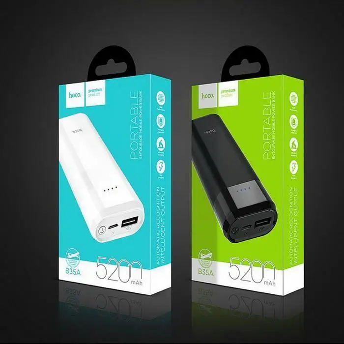 Беспроводное зарядное устройство Hoco. 5200 мАч портативный Банк питания один USB мини Универсальный мобильный Банк питания Внешнее зарядное устройство для телефона повербанк для iPhone