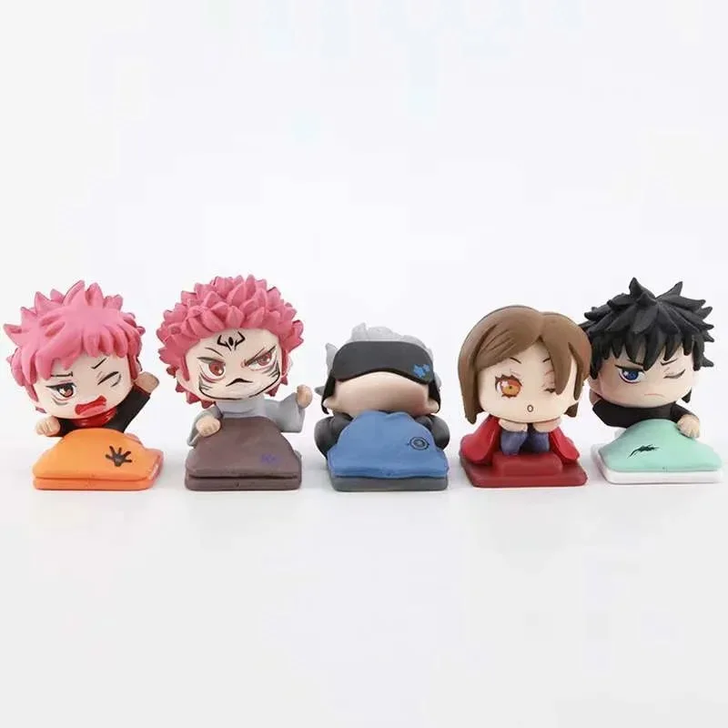 

Anime Jujutsu Kaisen Gojo Satoru Yuji Itadori Fushiguro Megumi Sleep Ver PVC Action Figure Collectible Model Doll Toy 4cm