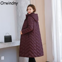 orwindny women long parkas winter hooded cotton warm coat 9xl plus size snow wear jackets outerwear female slim fashion clothes