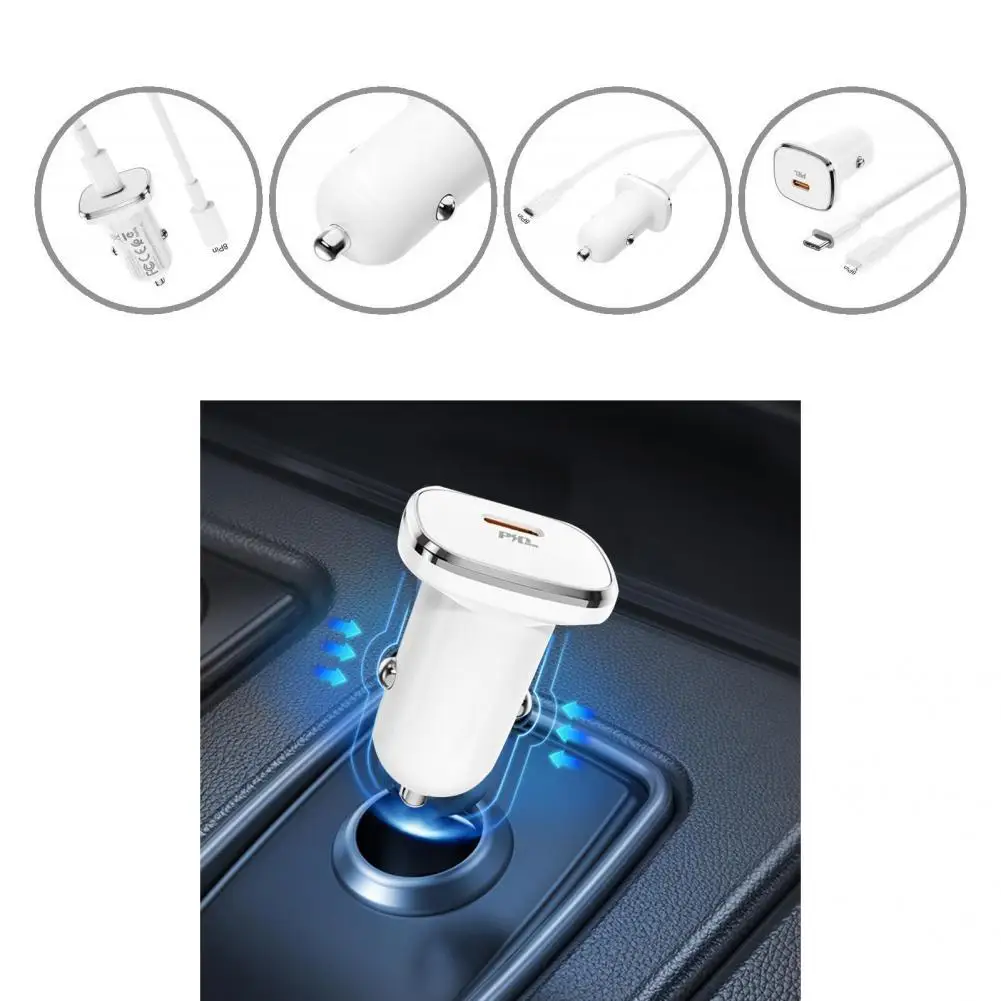 

Easy Installation Lightweight PD3.0 USB Type-C Safe Auto Charger for Truck