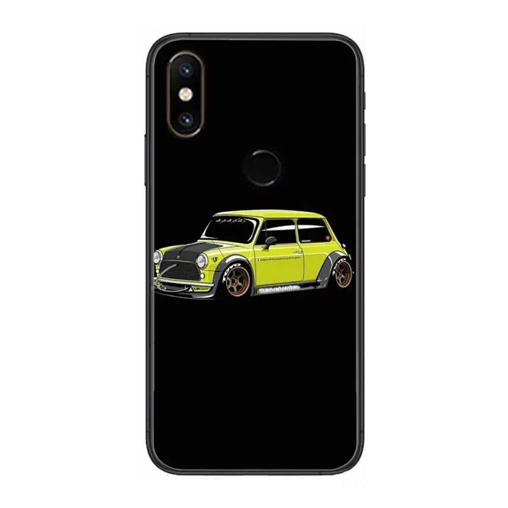

Cool Car JDM cartoon car Phone Case For xiaomi M2 C3 X3 F2 Lite NFC 6 5 x Poco k30 Pro Anime Black Cover Silicone Back Pretty