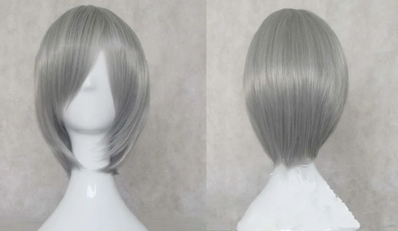grey HAIRJOY синтетические волосы Кирисима тука фиолетовый парик для выступлений - Цвет: grey