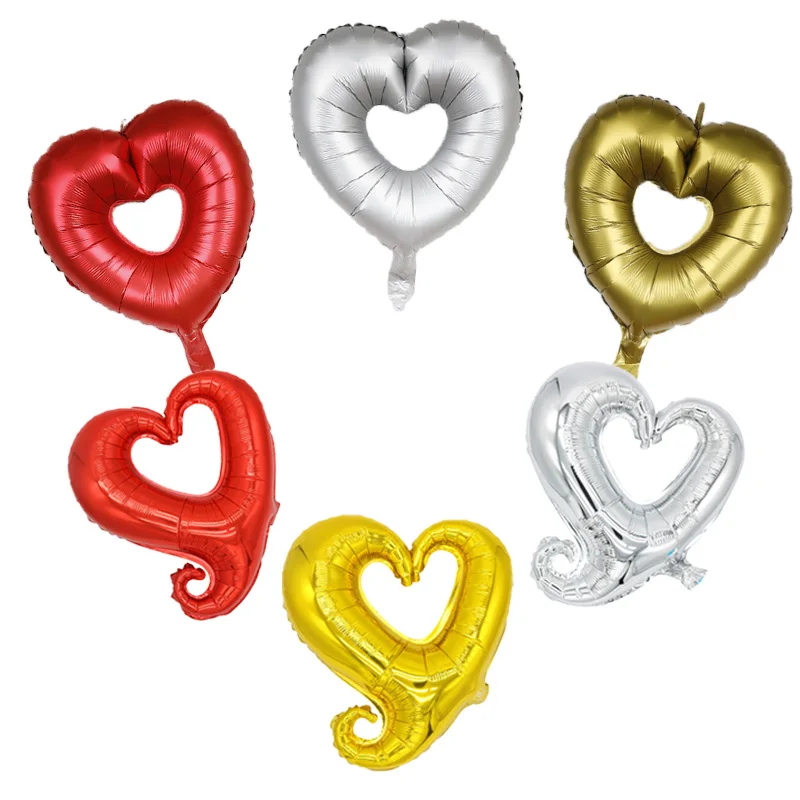 1 шт. фольгированные воздушные шары в форме сердца 18 дюймов | Дом и сад