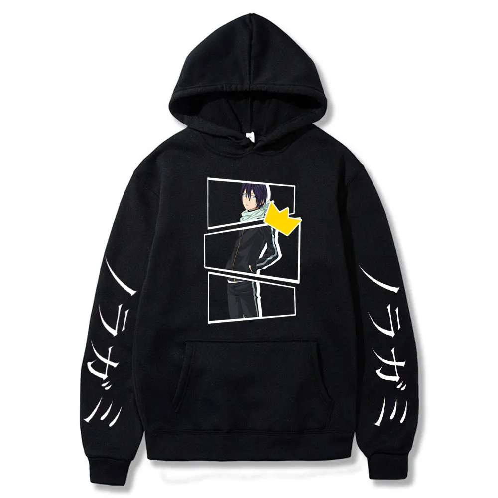 

Anime Hoodies Noragami Yato Men Women Unisex Casual Harajuku Cartoon Print Streetwear Long Sleeve Pullovers Tops Attack on Titan