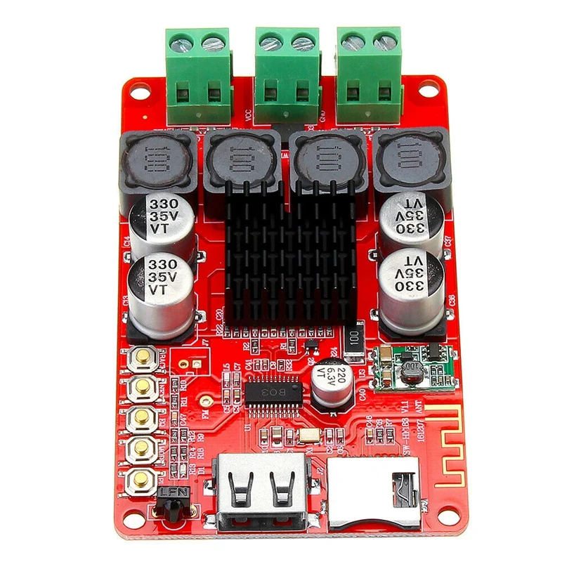 HF183 TPA3116 2X50W цифровой Bluetooth приемник модуль усилитель плата с пультом