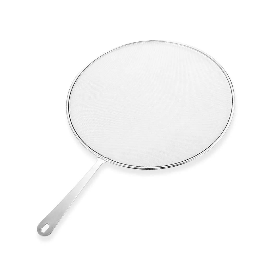 

33cm Mesh Stainless Steel Kitchen Accessories Splatter Screen Anti-filter Cover Grease Guard Oil Net Splash Guard