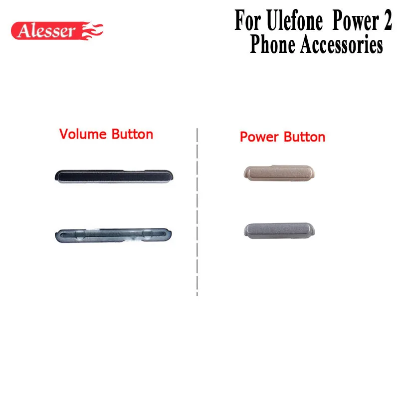 Алессер для Ulefone power 2 Кнопки громкости крепежные части для сборки Замена для Ulefone power 2 кнопки питания аксессуары для телефонов