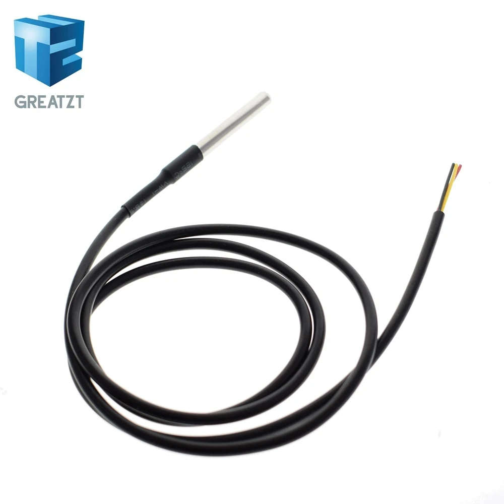 GREATZT 1 шт. DS1820 посылка из нержавеющей стали водонепроницаемый DS18b20 датчик температуры 18B20 для Arduino
