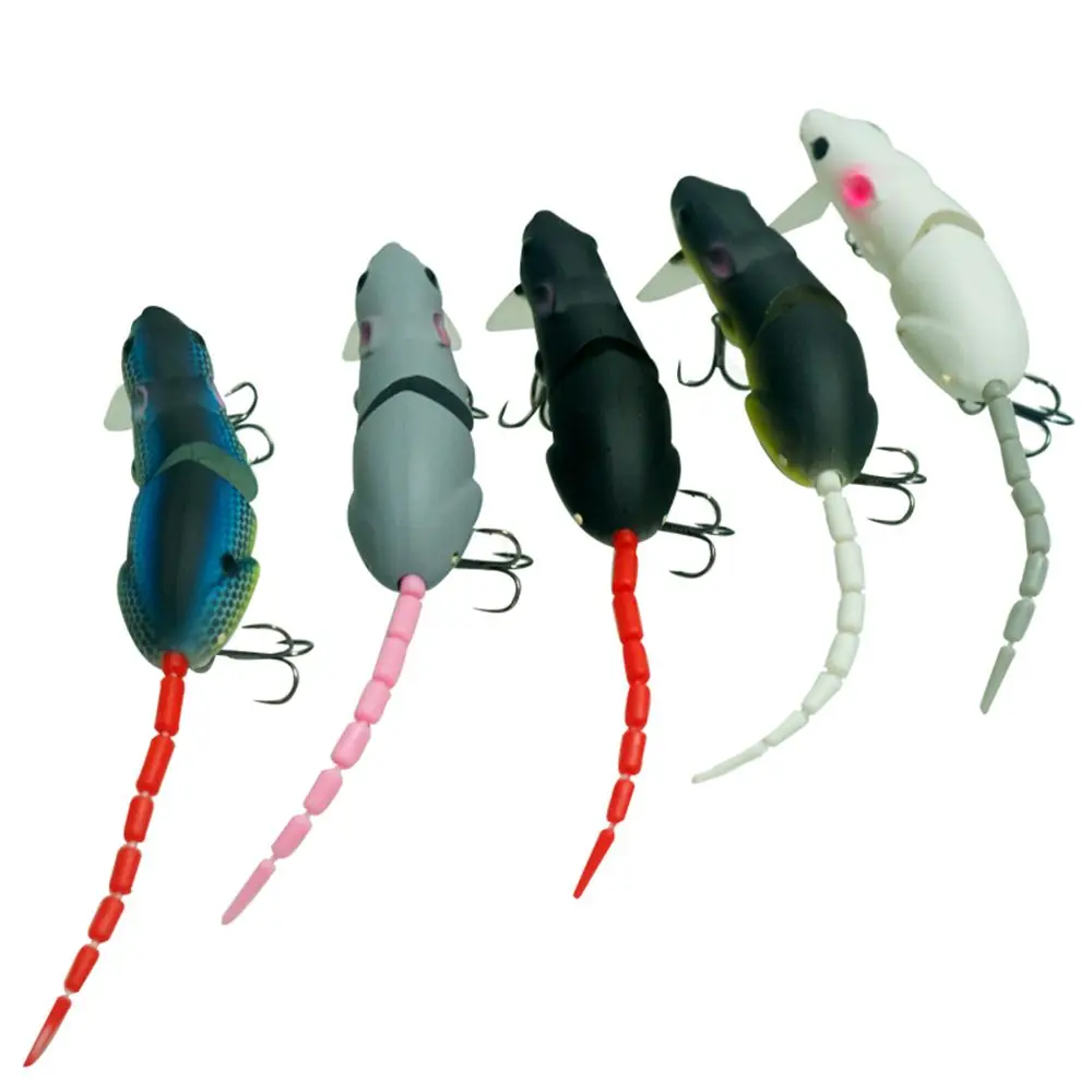 

15.5cm 15.5G Artificial Fishing Lure Plastic Mouse Lure Swimbait Rat Pike Bass with Hook Fishing Tackle Minnow Floatingbaits