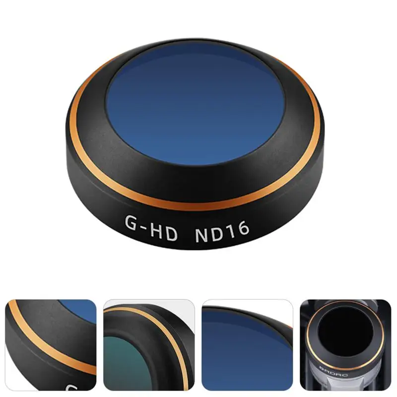 

ND16 Multi Coated Camera Lens Filter Waterproof Aluminum Alloy Frame for Drone