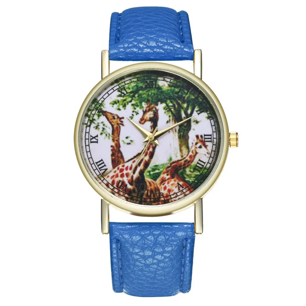 Модные кожаные Strap13 стили полосатая повязка мужские часы аналоговые спортивные