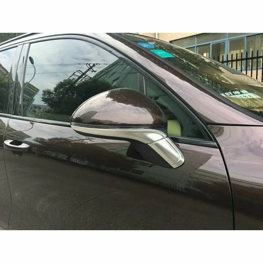 

For Porsche Cayenne 2015 2016 2017 Rear View Mirror Molding Cover Trim Matte