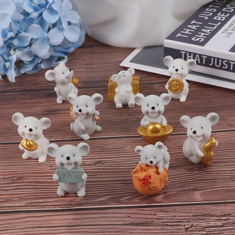 1 шт. мультфильм Lucky деньги Фортуна украшение &quotмышь&quot богатый мыши небольшая