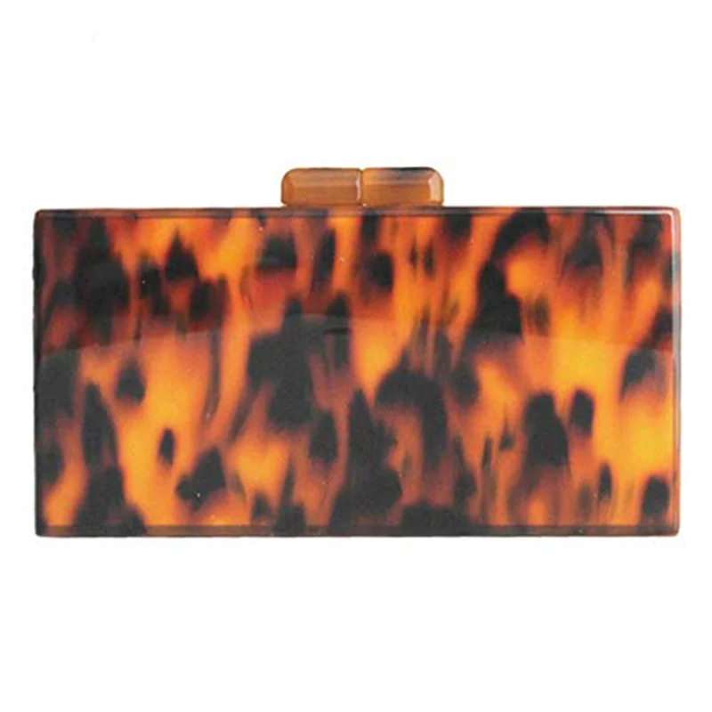 2019 акриловая Женская квадратная винтажная вечерняя сумка жесткий чехол с