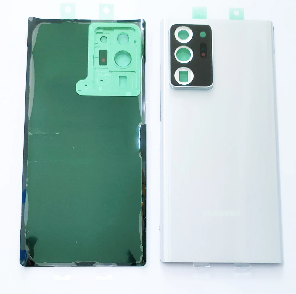 

Top Quality Back Cover for SAMSUNG Galaxy Note 20 Ultra Backcover Back Glass Housing with Camera Lens & Adhesive Spare Parts