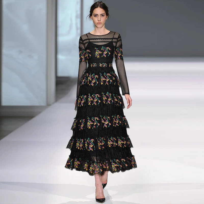 Роскошные Дизайнерские Подиумные платья для женщин 2020 взлетно посадочной полосы