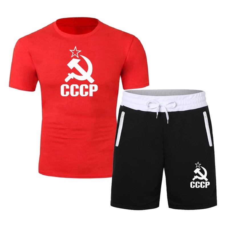 

Summer Hot Sale Men's Sets T Shirts+Shorts Two Pieces Messi Print Sets Casual Tracksuit Male 2021 Casual Tshirts Men Tops