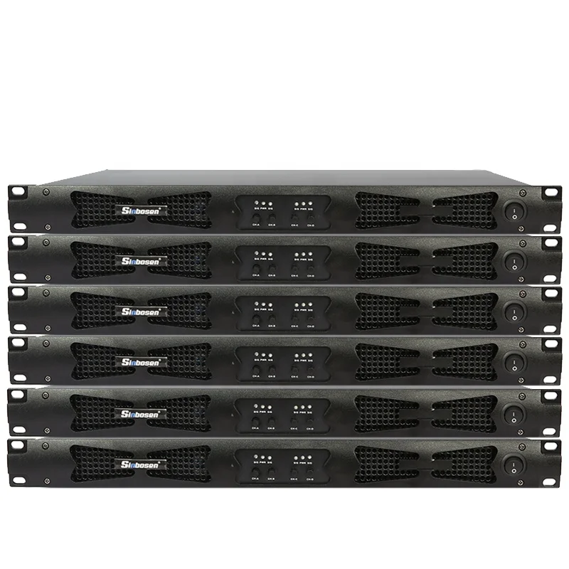 Усилитель мощности 1U класс d усилитель цифровой аудио 4CH 2000 Вт с возможностью