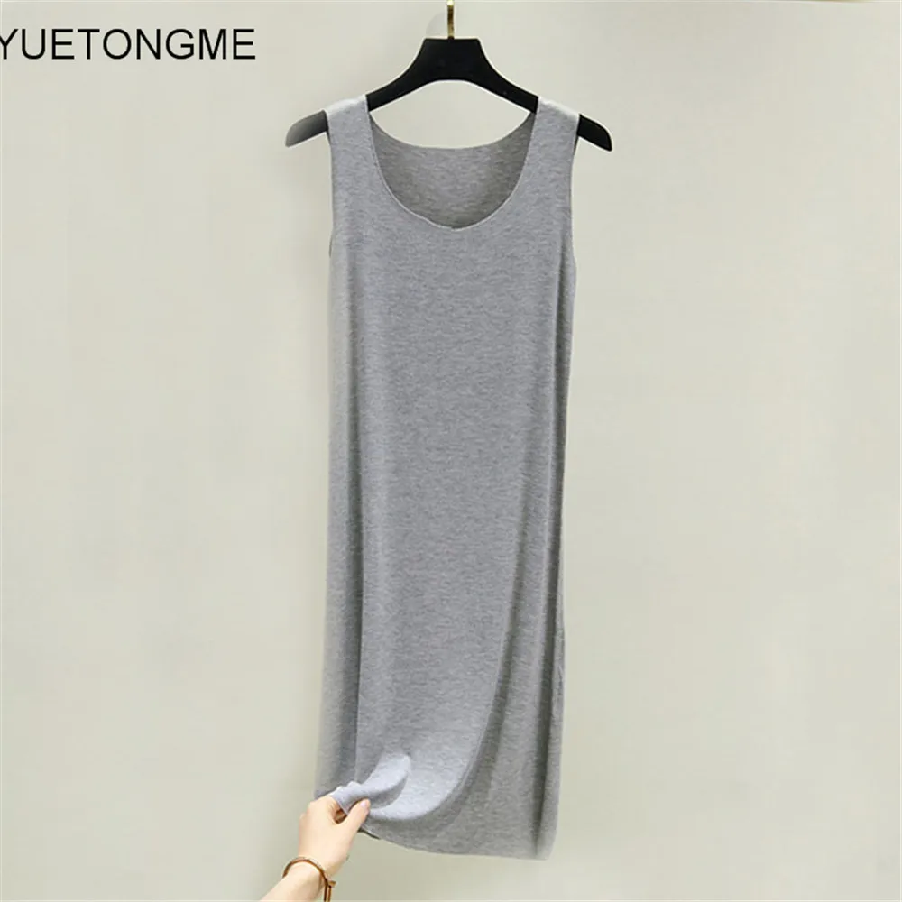 Женское облегающее платье без рукавов YUETONGME летнее эластичное модель BTL126|Женские