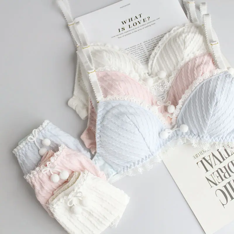 Японские милые сексуальные трусики и бюстгальтер в стиле &quotЛолита&quot нижнее