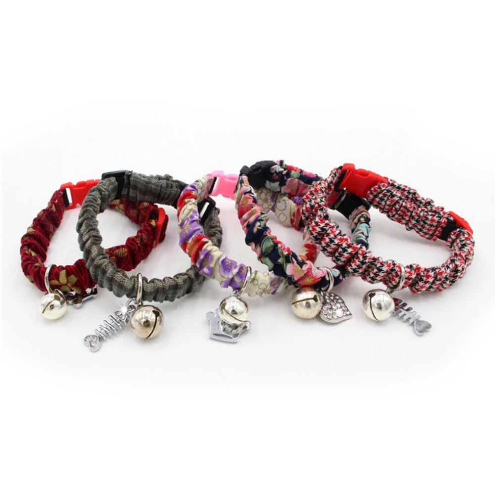 Регулируемые ошейники для собак с колокольчиком ожерелье щенков аксессуары