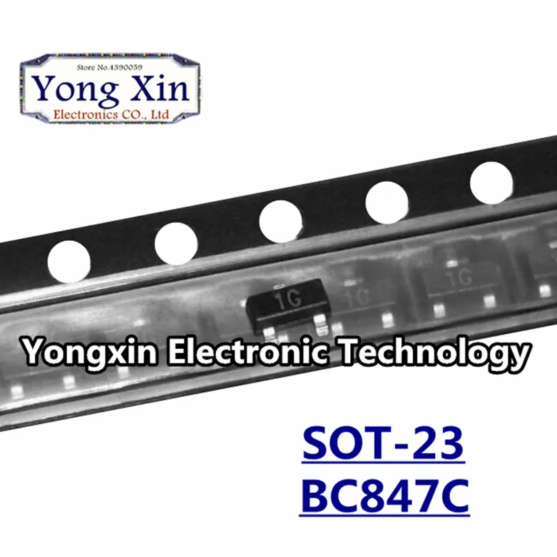3000 шт. BC847C SOT23 BC847 сот SMD СОТ-23 1G | Обустройство дома
