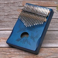 kalimba 17 keys thumb piano portable mbira sanza african wood finger piano therapy musical instrument for kids adult beginners