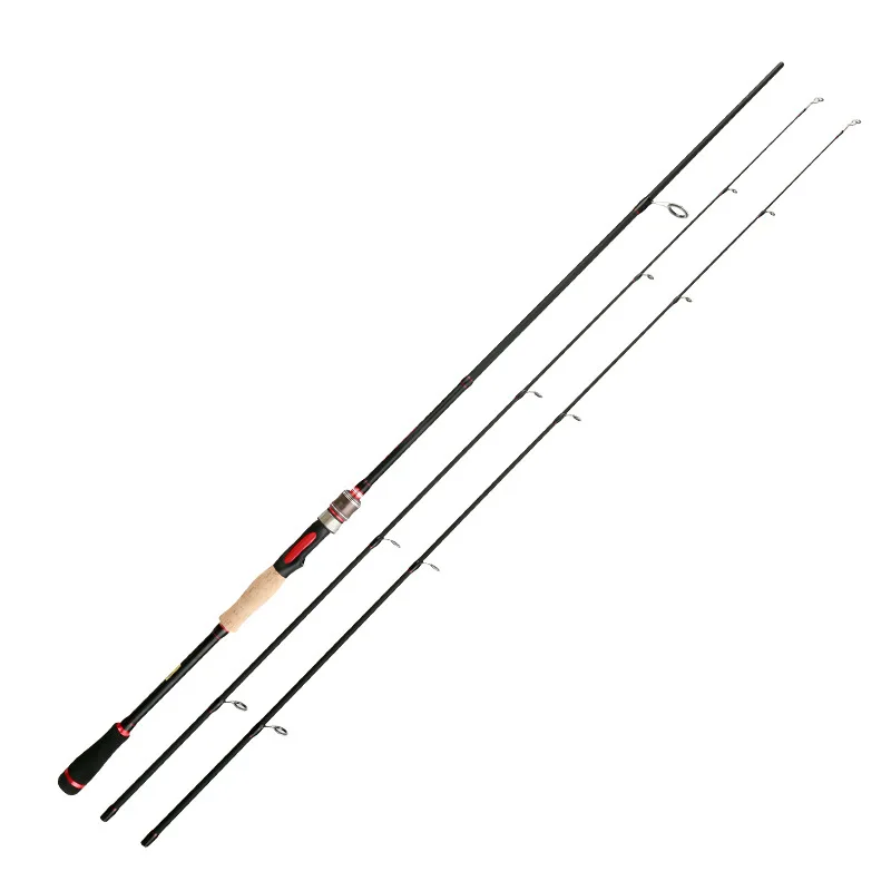 

High Quality 2021 New 1.8m 2.1m 2.4m Spinning Fishing Rod 2 Tips ML/M Power 3 Sec Carbon Rod Spinning Casting Rod Fishing Tackle