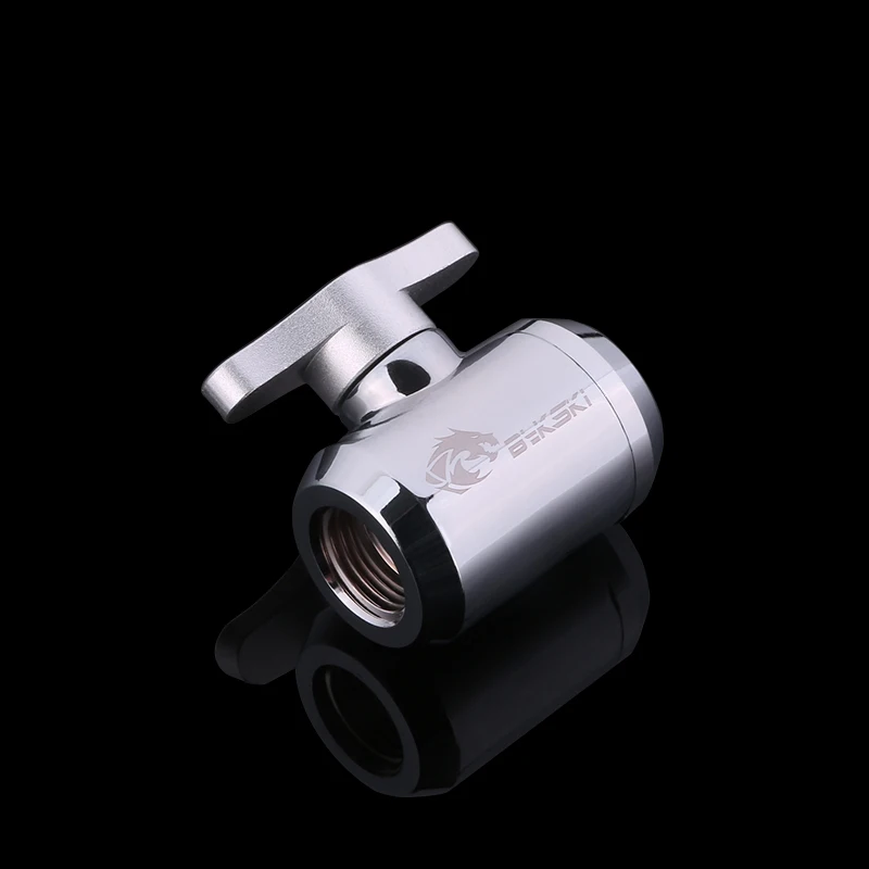 Bykski водяной клапан черный сливной порт петли фитинги серебряный красный золотой