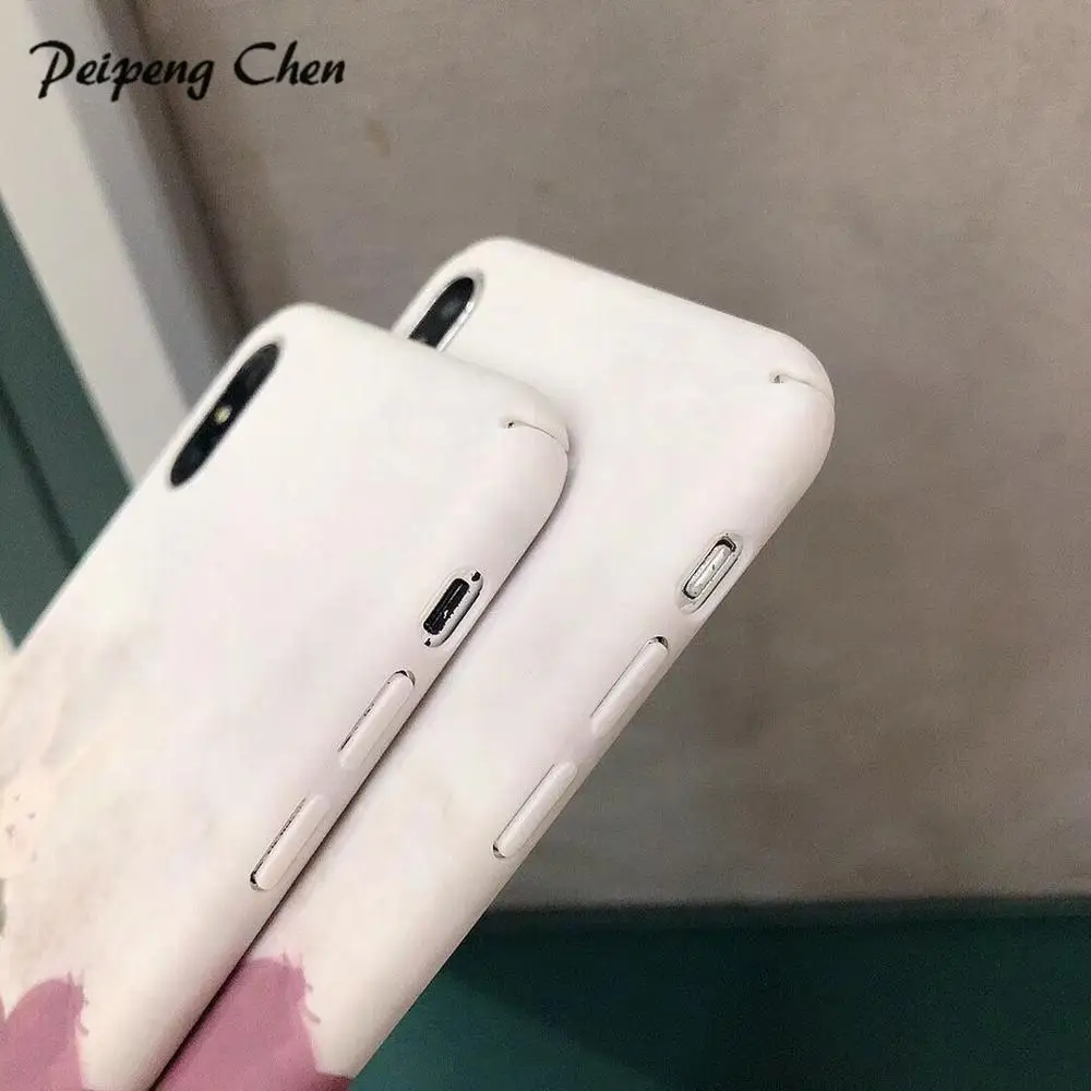 PEIPENG мультяшный чехол для телефона Apple iphone 6 S 7 8 Plus милый ПК Жесткий Чехол X XS MAX XR