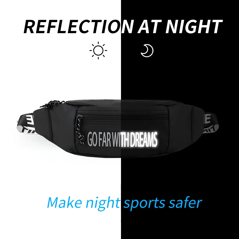 Running Bag Fashion Fanny Wait Pack Men Women Pockets For Airpods Phone Pouch Running Belt Outdoor Sports Waist Bag Waterproof