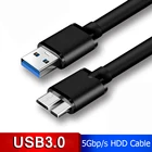 Кабель USB 0,5 типа A к Micro B для внешнего жесткого диска HDD Samsung S5 S4 Note3, кабель для передачи данных 113,0 м