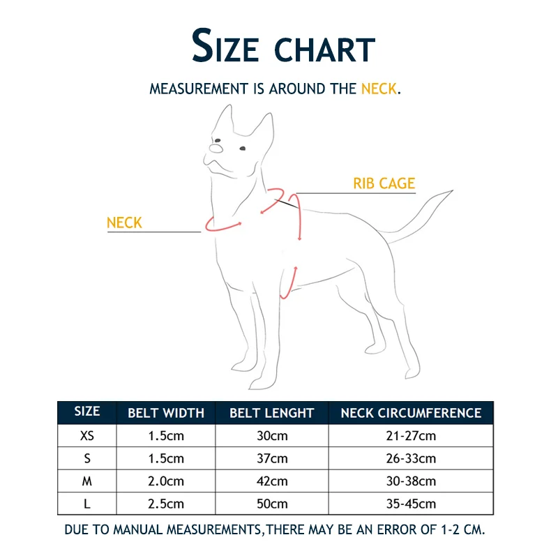 Однотонный собачий ошейник с крокодиловым узором регулируемый