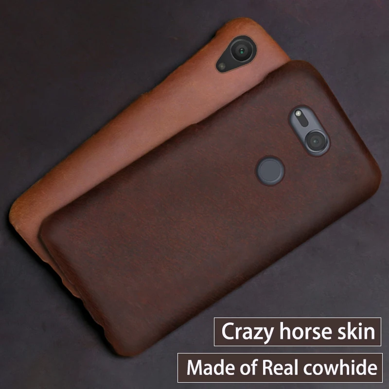 Чехол из натуральной кожи для телефона Sony Xperia X Z Z2 Z3 Z4 Z5 XZ2 XZ4 Compact XA XA1 XA2 Ultra XZ1 XZ Premium 5