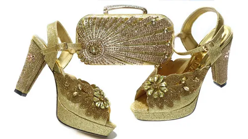 

doershow African shoes and bag set Italian shoe with matching bag best selling ladies matching shoe and Italy SGT1-1