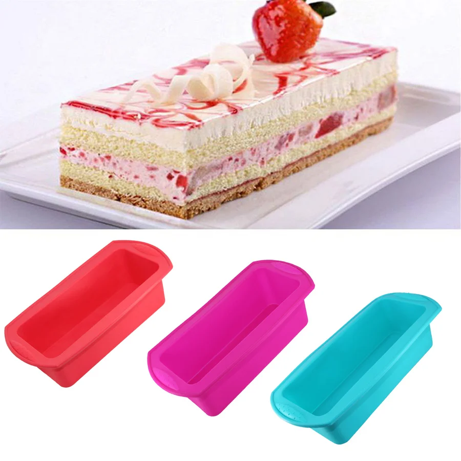 Upgrade New DIY Silicone Bread Loaf Pan for Baking Bake Pans with Lid Cake Mold Dishes Rectangle Pastry Bakeware |