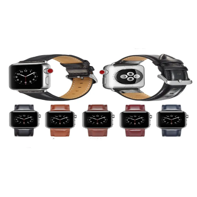 Сменный ремешок из натуральной кожи в деловом стиле для Apple watch Series 1/2/3/4/5 Sport &amp