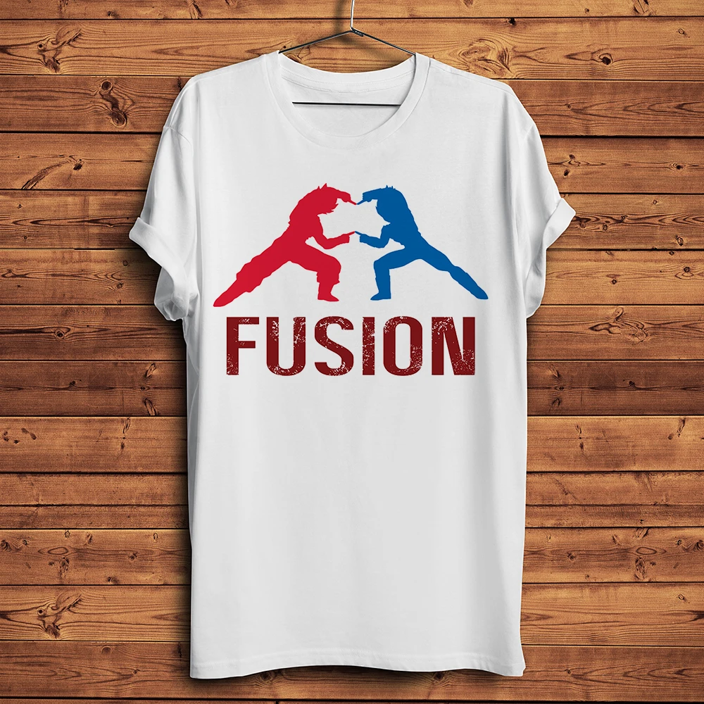 

Забавная Мужская футболка ultimate Fusion dance с мангой, новая белая Повседневная футболка с японским аниме, Мужская футболка ACGN, уличная одежда