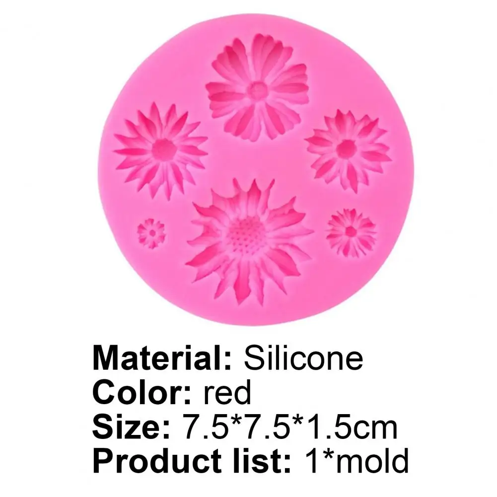 

Baking Molds Flower Shape Food-grade Silicone Flexible Cake Chocolate Molds for Home Silicone cake mold