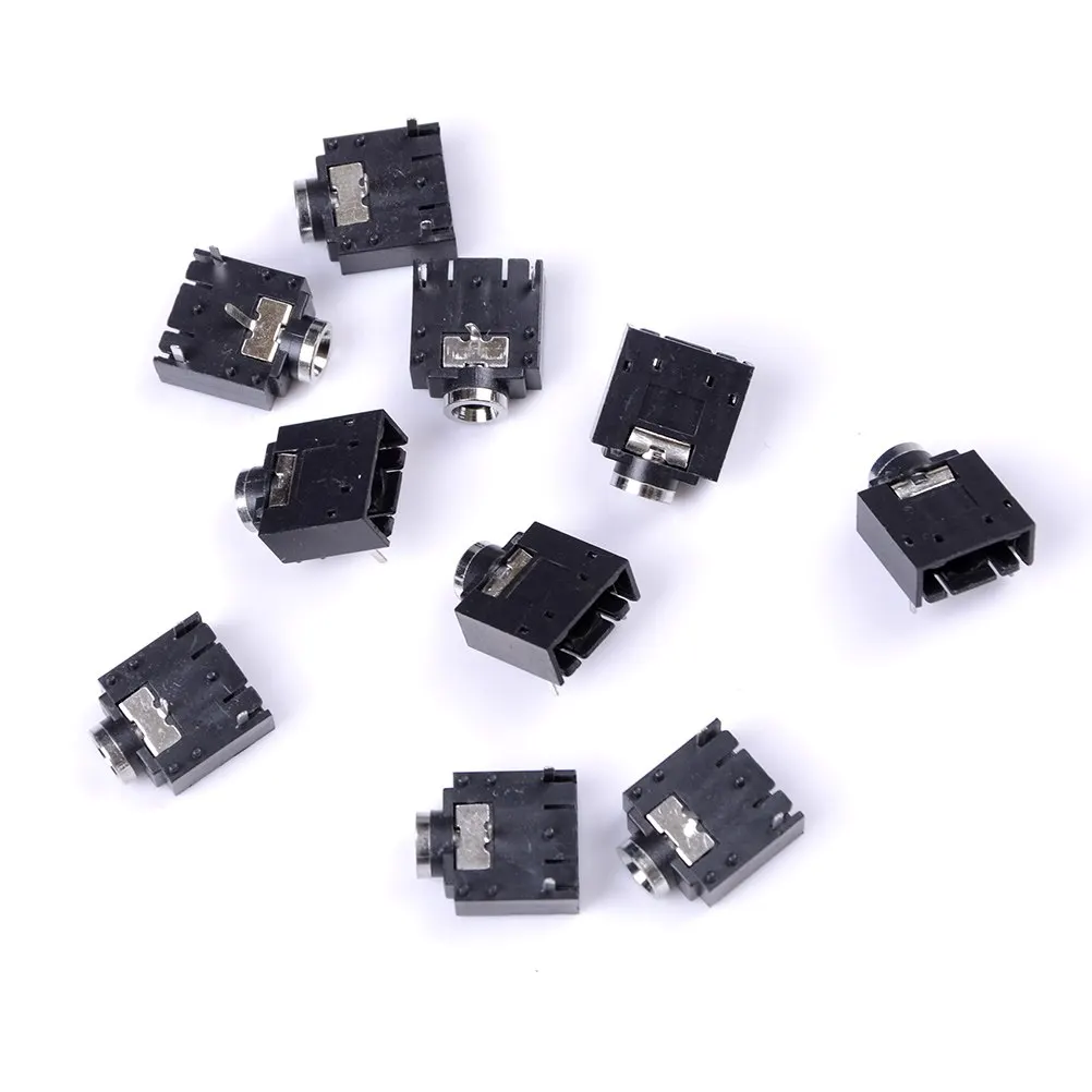 

10 Pcs /set 3 Pin PCB Mount Female 3.5mm Stereo Jack Socket Connector
