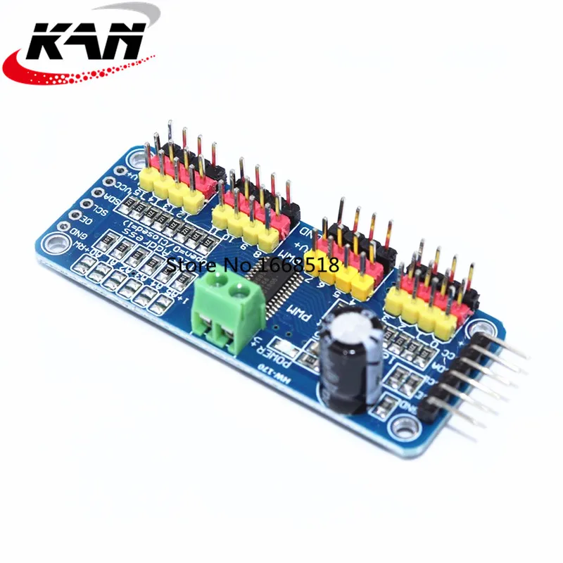 16 канальный видеорегистратор 12 битная ШИМ/Servo Driver I2C интерфейс PCA9685 модуль для arduino