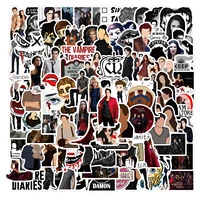 1050100pcs the vampire diaries classic tv show stickers for laptop motorcycle skateboard computer sticker decal for kids toys