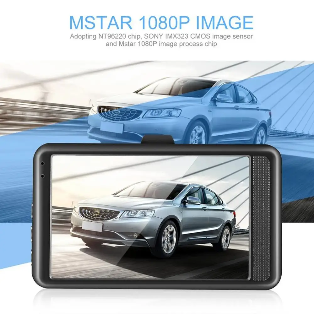2019 Новые 3 дюймовый DVR автомобиля 120 градусов Широкий формат Dash Cam Двойной объектив