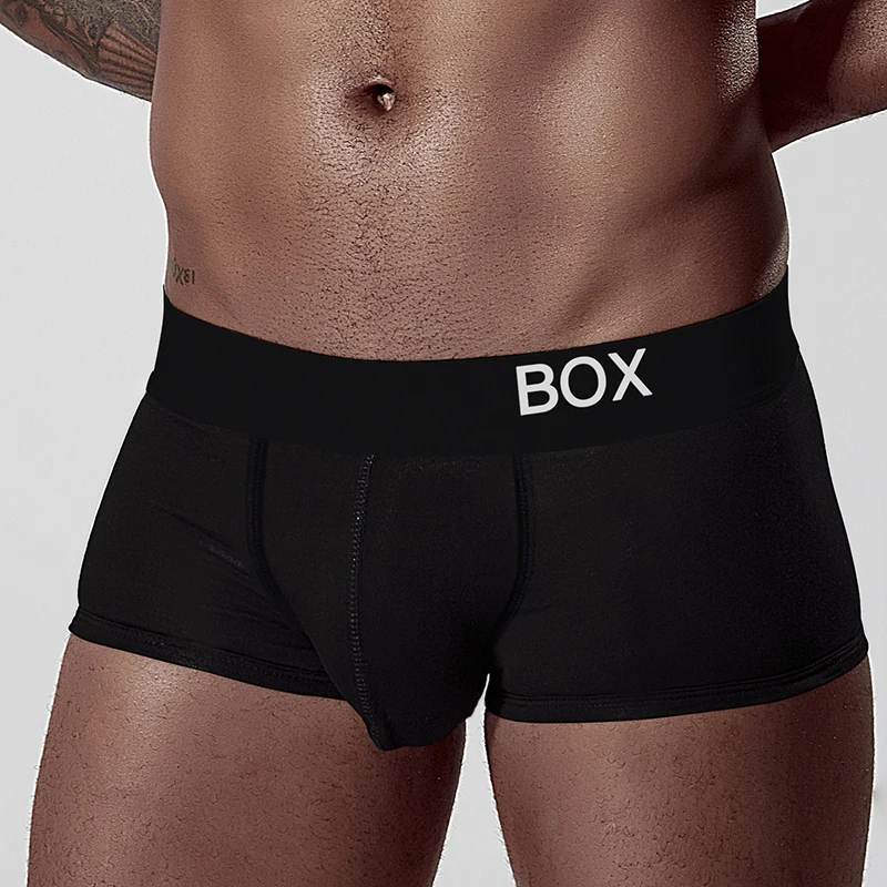 

Men Underwear Cotton Comfortable Underpants Breathable Fashion Sexy Gay Bikini Briefs Cueca Tanga U Pouch Men Boxer