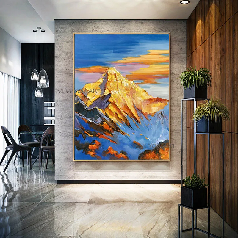 

100% Handmade Abstract Oil Painting Landscape Wall Art Picture Canvas Painting Home Decor Wall Art Pictures Living Room Decor