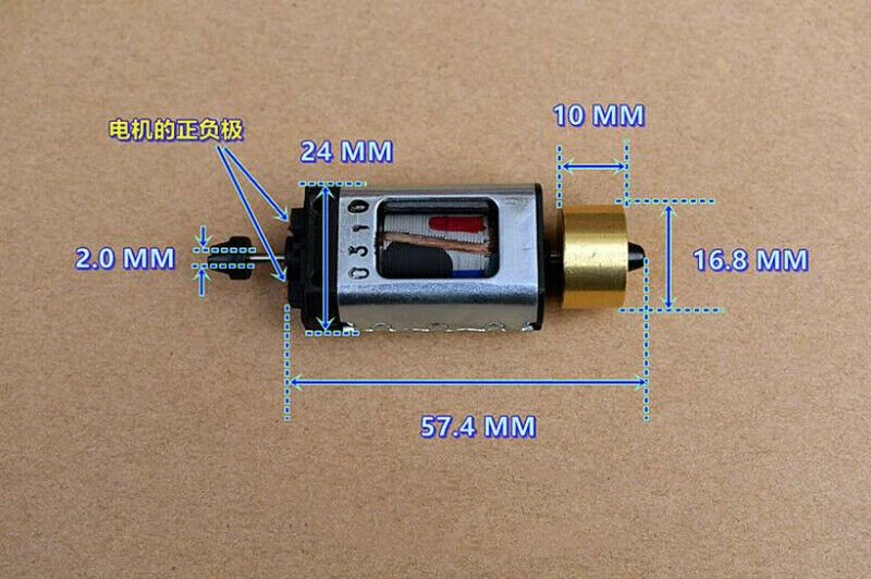 Мини 5-полюсный роторный двигатель постоянного тока 12В-24В Высокоскоростной микро