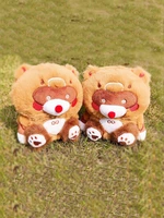 genshin impact xiangling guoba raccoon bear plush toy game plushies stuffed animal cartoon doll mascot kids fans gift collection