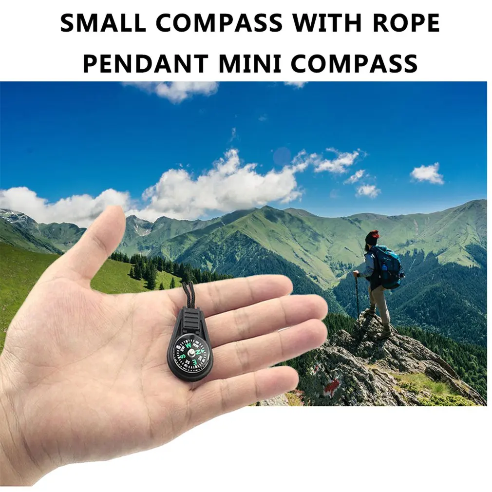 

Small Compass with rope pendant Mini compass compass